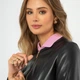 Жіноча куртка з екошкіри чорний 99_9P_102_1_XL, XL - изображение 5