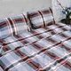Комплект постельного белья Delight Двуспальный 170х215 см Клеточка Серо-розовая Бязь (Cell_Grey_pink_2) - изображение 5