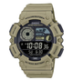 Часы CASIO WS-1500H-5BVDF для мужчин в хаки цвете с черным циферблатом. - изображение 4