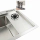 Кухонная мойка AQUAMARIN ELIOS Inox DurAlum 7850 platinum Смеситель+Дозатор+Корзина для посуды+Ринзер для чашек - изображение 7