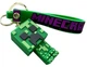 Брелок подвеска на рюкзак Крипер из игры Майнкрафт 3D (Creeper Minecraft) Зеленый - изображение 10