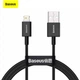 Кабель Baseus USB - Lightning 1м 2.4A Superior Black (CALYS-A01) - изображение 5