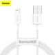 Кабель Baseus USB - Lightning 1,5м 2.4A Superior White (CALYS-B02) - изображение 6