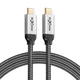 Кабель Rixmie Type-C to Type-C USB3.1 Gen2, 240W, 20Gbps, 1м, black - изображение 1