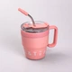 Термокружка Coffee & Tea с трубочкой розовая - изображение 1