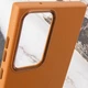 Кожаный чехол Epik Bonbon Leather Metal Style для Samsung Galaxy S23 Ultra Коричневый / Brown - изображение 5