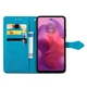 Чехол Vintage для Motorola Moto E14 книжка кожа PU с визитницей голубой - изображение 2