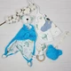 Букет подарков для малышей с пеленок и аксессуаров a.l.babybox Морские жители флис - изображение 9
