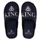 Мужские тапочки домашние с закрытым носком войлочные King Король 48-49 ( 33-34 см ) черные - изображение 1