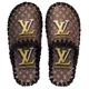 Мужские тапочки домашние с закрытым носком войлочные Louis Vuitton 36-37 ( 23-23.5 см ) коричные - изображение 1