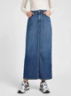 Спідниця Lee Side Slit Maxi Синій W27 112356725 - зображення 1