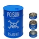 Металлический Гриндер Крешер Измельчитель Для Табака «Poison Barrel Grinder Blue» - изображение 1