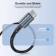 Кабель Choetech PowerSync Charging Cable USB-C to USB-C PD 60W 3A 2m Black (XCC-1015-BK) - зображення 3