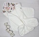 Детское полотенце-уголок 80х80 a.l.babybox Зайки на полянке Белое - изображение 1