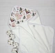 Набор для новорожденного: полотенце, подушка, пеленки и игрушки a.l.babybox Зайки на полянке молочный - изображение 3
