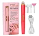 Мини фрезер для маникюра и педикюра со встроенным аккумулятором Flawless Salon Nails беспроводной Красный - изображение 1
