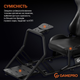 Игровое кресло кокпит Gamepro RS100 с креплением для руля, педалей и коробки передач Black - изображение 10