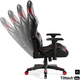 Игровое кресло Diablo X-Ray 2.0 Normal Size Black/Red (5902560336054) - изображение 3