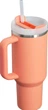 Термокружка Stanley Quencher H2.0 FlowState Stainless Steel Vacuum Insulated Tumbler Оранжевая 1183 мл - изображение 2