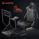 Игровое кресло кокпит Gamepro RS115 с креплением для руля, педалей, коробки передач и монитора Black - изображение 5