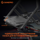 Игровое кресло кокпит Gamepro RS115 с креплением для руля, педалей, коробки передач и монитора Black - изображение 7