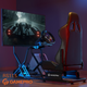 Игровое кресло кокпит Gamepro RS115 с креплением для руля, педалей, коробки передач и монитора Black - изображение 14