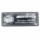 Эмблема алюминиевая AMG Affalterbach Germany Mercedes Benz (чёрный) 8.0*3.0 см - изображение 3