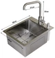 Мойка из нержавеющей стали AQUAMILL 4050 + смеситель GRAND + дозатор + решетка - изображение 2