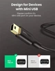 Кабель UGREEN USB 2.0 A Male to Mini 5 Pin Male Cable 1.5m (Black) (UGR-10385) - изображение 4