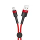 Кабель для заряджання USB XO NB117 2.1A USB/Micro USB 0.25m Red - зображення 3