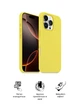 Силиконовый чехол для Apple iPhone 16 Pro, ICON2 Case, Желтый, противоударный, панель, защита всего корпуса, матовая поверхность Soft Touch, выступает над дисплеем, совместим с защитными стеклами и пленками, с микрофиброй, ArmorStandart (ARM81305) - изображение 3