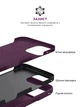 Силиконовый чехол для Apple iPhone 16 Pro, ICON2 Case, Бордовый, противоударный, панель, защита всего корпуса, матовая поверхность Soft Touch, выступает над дисплеем, совместим с защитными стеклами и пленками, с микрофиброй, ArmorStandart (ARM81302) - изображение 6