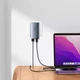 Швидка зарядка для телефону Type-C + USB / Зарядний пристрій Baseus GaN5 Pro Ultra-Slim 65W Type-C+USB + Type-C to Type-C 100W (1m) (CCGP15011) МЗП - зображення 4