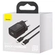 Быстрая зарядка для телефона Type-C - Lightning / Сетевое зарядное устройство Baseus Super Si Quick Charger 1C 20W + кабель Type-C to Lightning (TZCCSUP-B) СЗУ - изображение 6