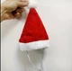 Шапка новогодняя для собак и кошек "SANTA" 19 см 13 см - изображение 7