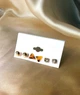 Сережки біжутерія комплект 3 одиниці цвяшки FASHION EARRINGS - зображення 3