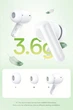 Бездротові навушники Ugreen HiTune P3 WS207 TWS стерео гарнітура біла - зображення 3