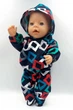 Костюм спортивний для пупса Baby Born 40 - 45 см - "Калейдоскоп" - зображення 3