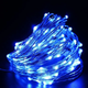 Светодиодная гирлянда нить Роса 20м, от USB, 200 LED, 8 режимов, IP44, Синий - изображение 3