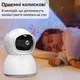 Беспроводная аккумуляторная IP видеоняня с 5-дюймовым дисплеем двусторонним звуком и ночным видением Белая - изображение 2