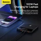 Портативний зарядний пристрій Power Bank Baseus PPBL000301 Blade HDEdition QC3.0 20000 mAh 100W Чорне - зображення 7