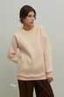 Жіночий бежевий світшот Зірочка M | 44-46 UKRS-8883 UkrGlamour - изображение 1