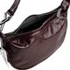 Сумка женская кожаная лакированная Bags4Life 55612 бордовая - изображение 6