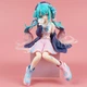 Коллекционная фигурка Hatsune Miku сидячая из ПВХ пластика 15 см, статуэтка Хацуне Мику декоративная для интерьера - изображение 1