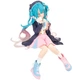 Коллекционная фигурка Hatsune Miku сидячая из ПВХ пластика 15 см, статуэтка Хацуне Мику декоративная для интерьера - изображение 4