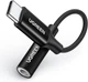 Переходник Ugreen кабель Type-C – 3.5 mm для наушников 10CM Black (AV142) - изображение 1