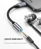 Перехідник Ugreen AV142 USB Type-C to 3.5 мм Female Cable 10 см Gray (30632) - зображення 3