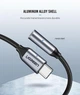 Перехідник Ugreen AV142 USB Type-C to 3.5 мм Female Cable 10 см Gray (30632) - зображення 5