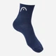 Набор мужских носков высоких хлопковых HEAD All Sports Training Short Crew 3P 701229016-003 43-46 3 пары Темно-синий (8720245771733) - изображение 4