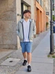 Шорты хлопковые короткие мужские Uniqlo 545606349 S Синие (1159819053) - изображение 9
